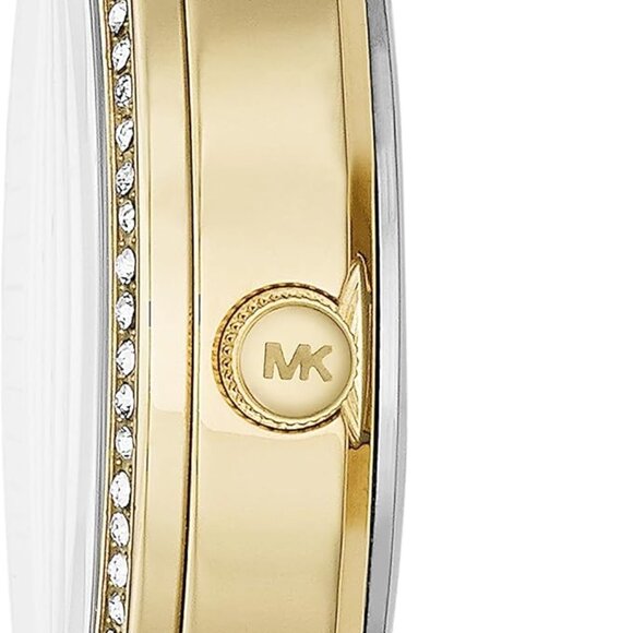 Michael Kors Stainless Steel Chain-Link Bracelet and Pavé Crystal Watch for Wome main image 4